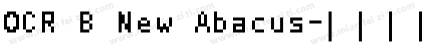 OCR B New Abacus字体转换